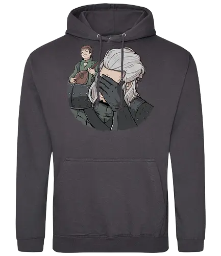 A Witchers Facepalm - serie, gaming, witcher, facepalm, barde - Standard Hoodie
