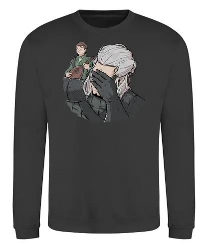 A Witchers Facepalm - serie, gaming, witcher, facepalm, barde - Sweatshirt