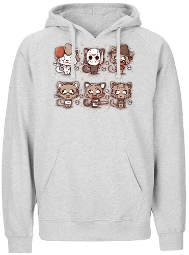 Kawaii Killers - horror, cat, neko, katze, kawaii - Fairtrade Hoodie