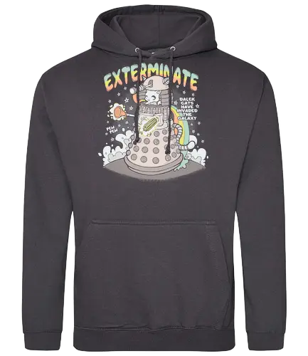 Dalecat - katze, Invade, space, dalek, doctor, dr who - Standard Hoodie
