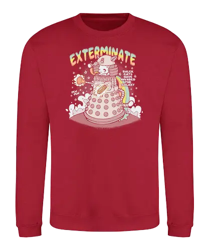 Dalecat - katze, Invade, space, dalek, doctor, dr who - Sweatshirt