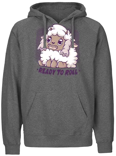 Ready to Roll - pocket, monster, sheep, schaf, fluffy, cute - Fairtrade Hoodie