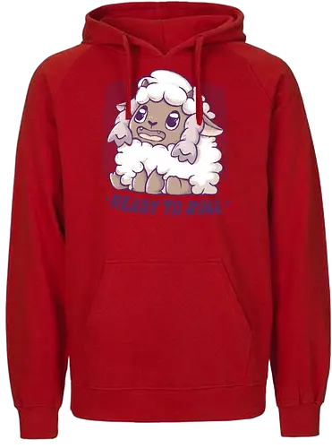 Ready to Roll - pocket, monster, sheep, schaf, fluffy, cute - Fairtrade Hoodie