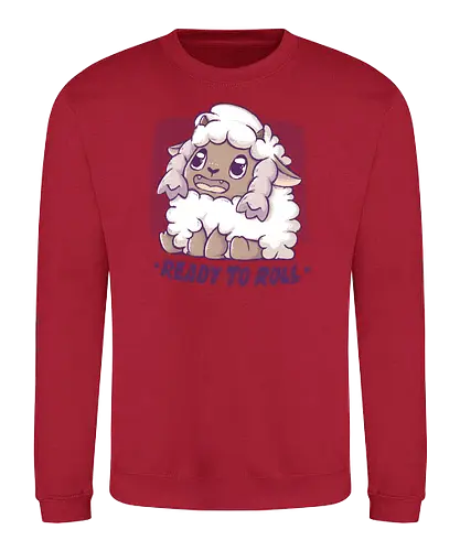 Ready to Roll - pocket, monster, sheep, schaf, fluffy, cute - Sweatshirt