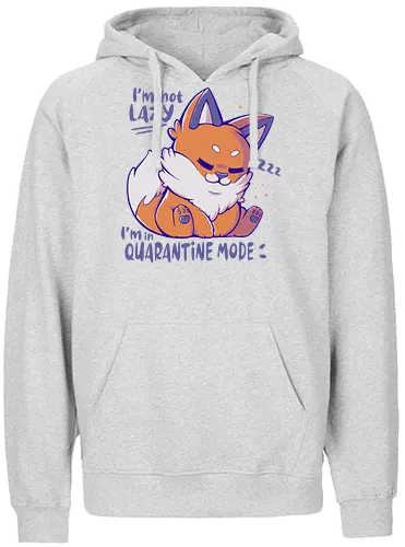 Quarantine Mode - Quarantäne, Social Distancing, Corona, fuchs, fox - Fairtrade Hoodie