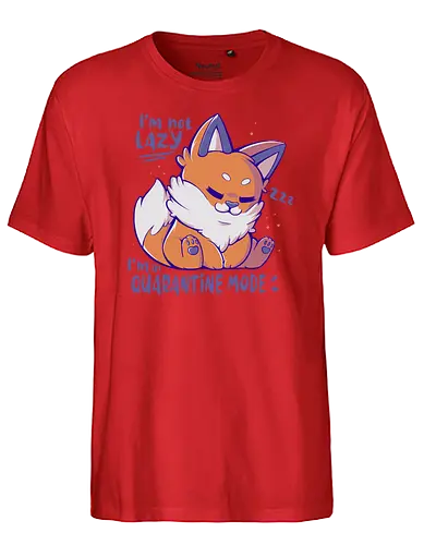 Quarantine Mode - Quarantäne, Social Distancing, Corona, fuchs, fox - Fairtrade T-Shirt