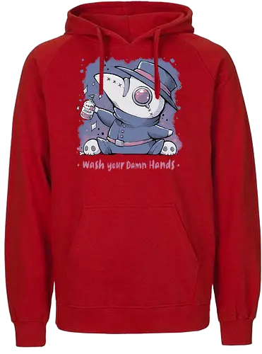 Wash Your Damn Hands - Plague, Pest, Pestdoktor, Pestvogel, Corona - Fairtrade Hoodie