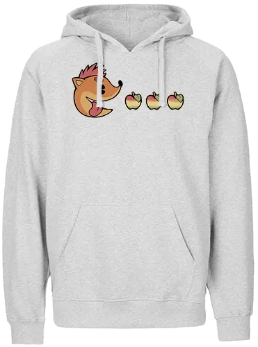 Pac Bandicoot - crash, apple, apfel, arcade, jump'n'run - Fairtrade Hoodie