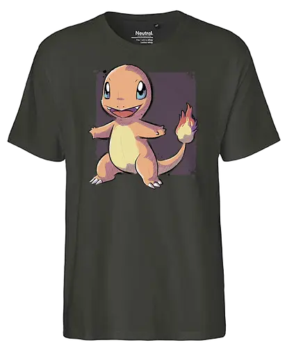 Fire Lizard - Fire Lizar, pocket, monster, gaming - Fairtrade T-Shirt