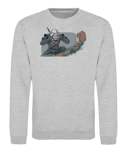 Think Jaskier think - tv, mashup, meme, Think, Invincible, witcher, Jaskier, Witcher - Sweatshirt