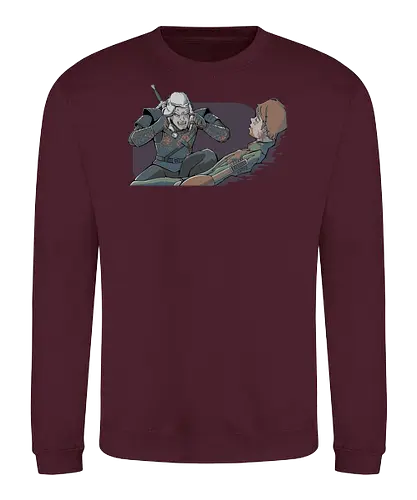 Think Jaskier think - tv, mashup, meme, Think, Invincible, witcher, Jaskier, Witcher - Sweatshirt