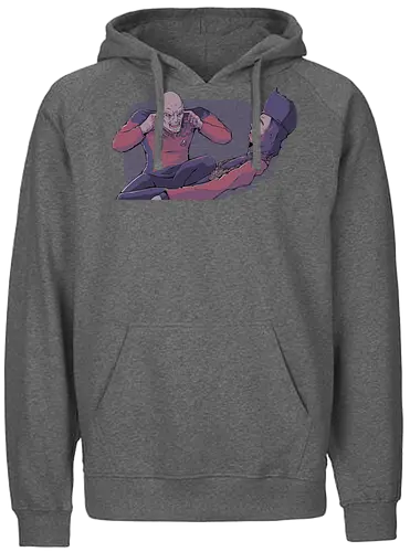 Think Q think - tv, meme, Invincible, Think, Q, captain, mashup, Jn Luc - Fairtrade Hoodie