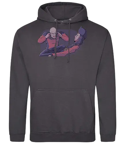 Think Q think - tv, meme, Invincible, Think, Q, captain, mashup, Jn Luc - Standard Hoodie