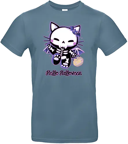 Hello Halloween - kitty, katze, cat, cute, halloween, Spoopy - Standard T-Shirt