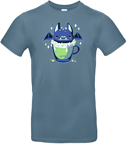 Cute Bat Drink - bat, cute, kawaii, drink, food, horror, halloween - Standard T-Shirt