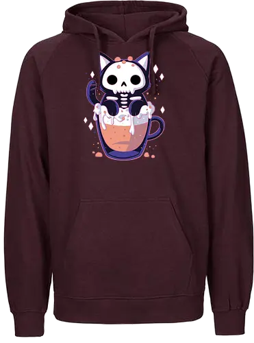 Cute Cat Drink - cute, cat, kawaii, katze, neko, drink - Fairtrade Hoodie