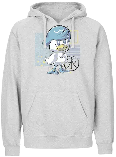 Water Duck - pocket, monster, wasser, starter, ente - Fairtrade Hoodie