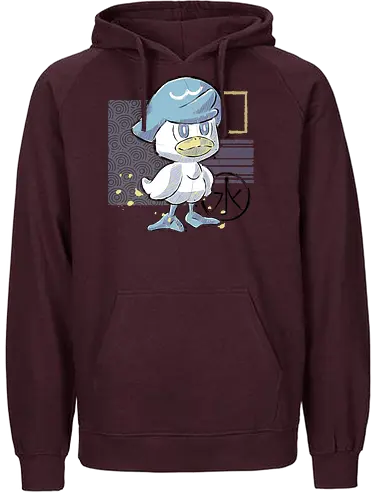 Water Duck - pocket, monster, wasser, starter, ente - Fairtrade Hoodie