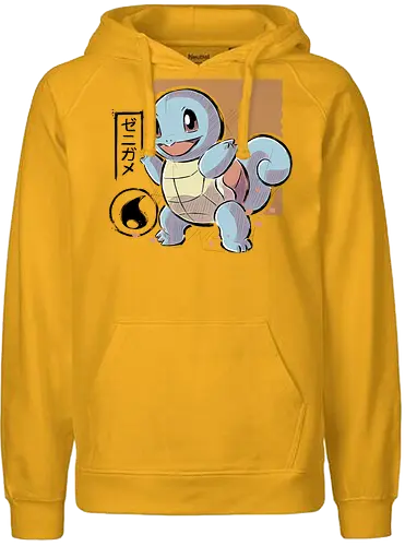 Cute Turtle - pocket, monster, water, starter - Fairtrade Hoodie