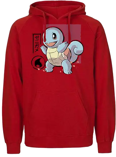 Cute Turtle - pocket, monster, water, starter - Fairtrade Hoodie