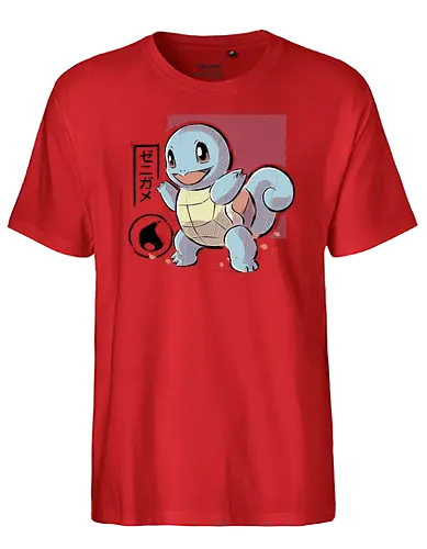Cute Turtle - pocket, monster, water, starter - Fairtrade T-Shirt