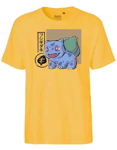 Cute Frog - pocket, monster, grass, pflanze, starter - Fairtrade T-Shirt