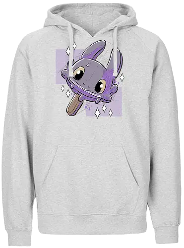 Dragon Cream - ice, summer, snack, dragon, cute, icecream - Fairtrade Hoodie