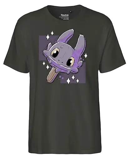 Dragon Cream - ice, summer, snack, dragon, cute, icecream - Fairtrade T-Shirt