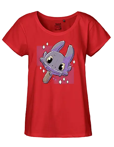 Dragon Cream - ice, summer, snack, dragon, cute, icecream - Fairtrade Girl Shirt
