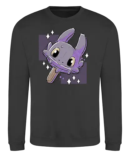 Dragon Cream - ice, summer, snack, dragon, cute, icecream - Sweatshirt