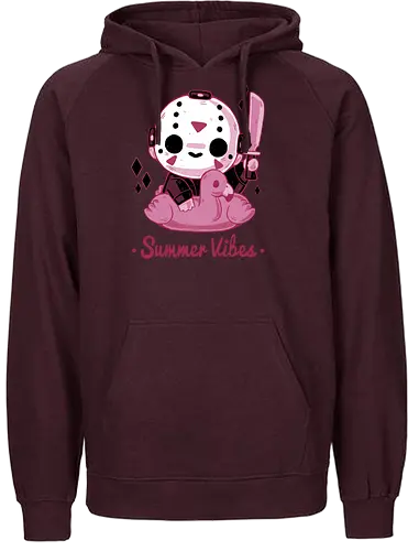 Creepy Summer Vibes - cute, horror, jason, holidays, summer - Fairtrade Hoodie