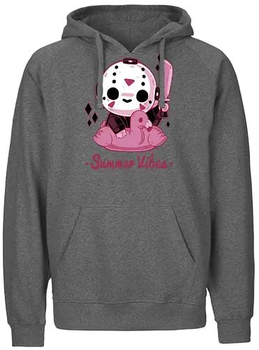 Creepy Summer Vibes - cute, horror, jason, holidays, summer - Fairtrade Hoodie
