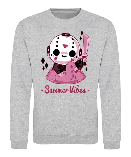 Creepy Summer Vibes - cute, horror, jason, holidays, summer - Sweatshirt