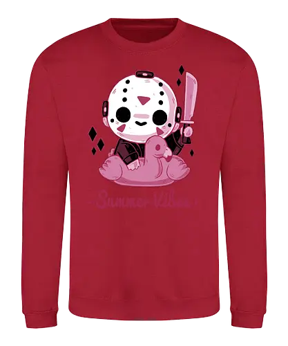 Creepy Summer Vibes - cute, horror, jason, holidays, summer - Sweatshirt