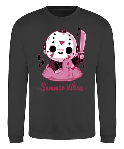 Creepy Summer Vibes - cute, horror, jason, holidays, summer - Sweatshirt