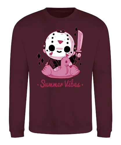 Creepy Summer Vibes - cute, horror, jason, holidays, summer - Sweatshirt