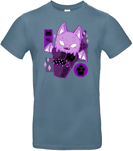 Bat Cream - bat, fledermaus, eis, summer, icecream - Standard T-Shirt