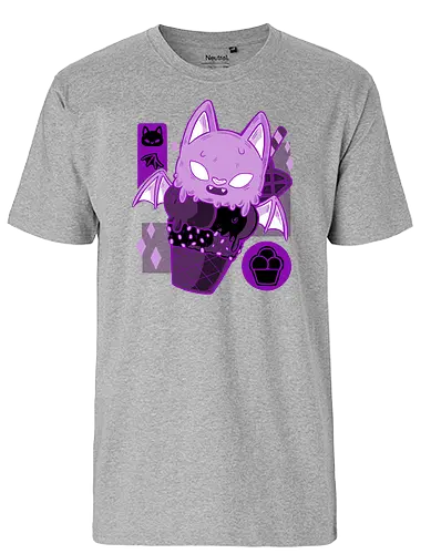 Bat Cream - bat, fledermaus, eis, summer, icecream - Fairtrade T-Shirt