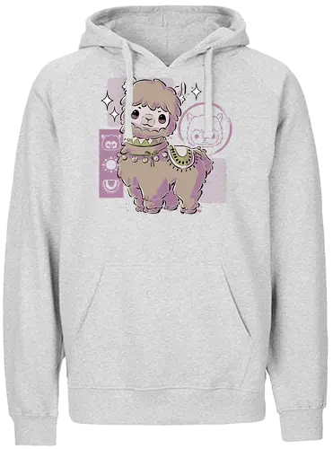 Cute Alpaca - alpaca, llama, lama, cute, Alpaka - Fairtrade Hoodie