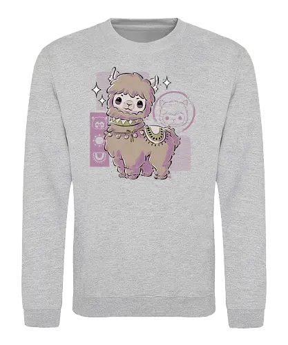 Cute Alpaca - alpaca, llama, lama, cute, Alpaka - Sweatshirt