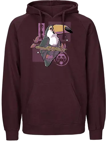 Cute Toucan - bird, birb, toucan, tukan, cute - Fairtrade Hoodie