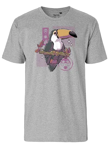 Cute Toucan - bird, birb, toucan, tukan, cute - Fairtrade T-Shirt