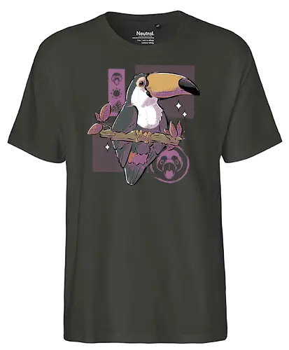 Cute Toucan - bird, birb, toucan, tukan, cute - Fairtrade T-Shirt