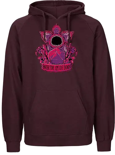 Enter The Upside Down - stranger, Upside down, monster, wpon - Fairtrade Hoodie