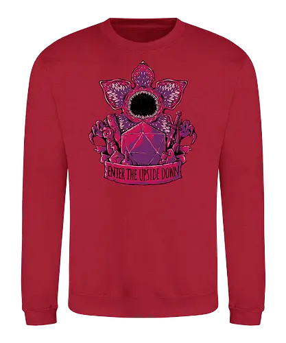 Enter The Upside Down - stranger, Upside down, monster, wpon - Sweatshirt