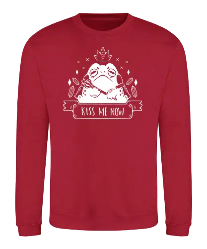 Kiss Me Now - Frog, toad, Froschkönig - Sweatshirt