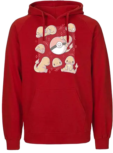 More Fire - pocket, monster, fire, starter - Fairtrade Hoodie