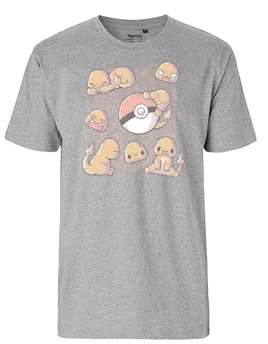 More Fire - pocket, monster, fire, starter - Fairtrade T-Shirt