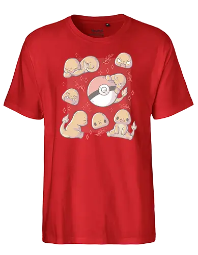 More Fire - pocket, monster, fire, starter - Fairtrade T-Shirt