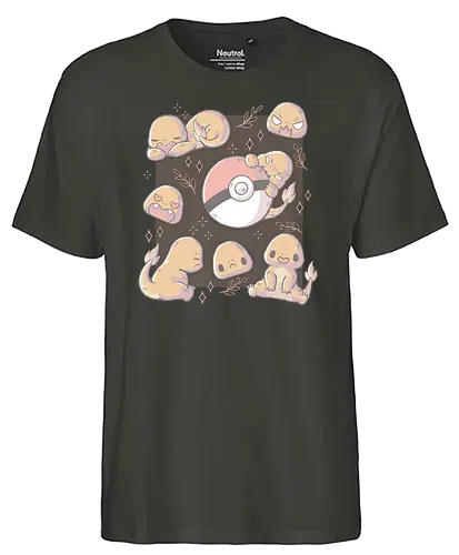 More Fire - pocket, monster, fire, starter - Fairtrade T-Shirt